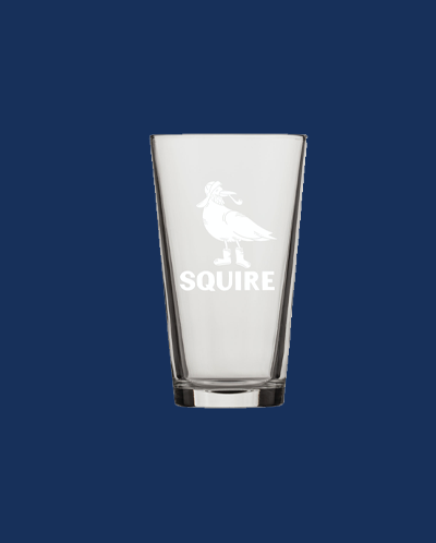 BEERUN License Plate Pint Glass