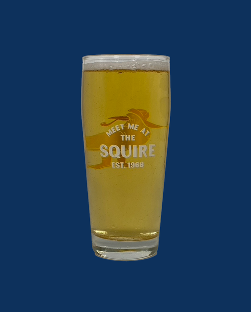 Meet Me at the Squire Becher Glass