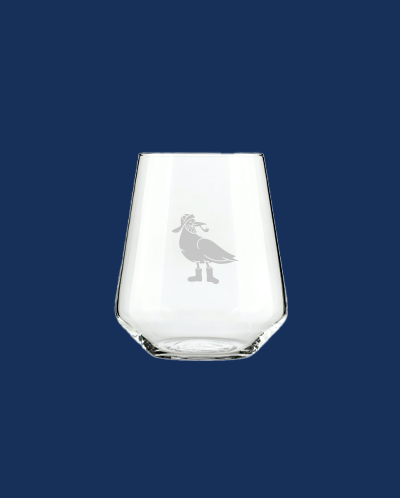 Salty Seagull Stemless Rastal Wine Glass