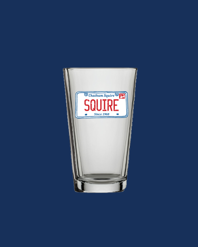 Squire License Plate Pint Glass