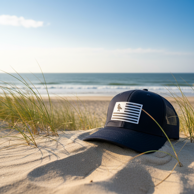 Rubber Flag 112 - Navy/Navy