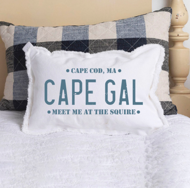 CAPEGAL License Plate Pillow