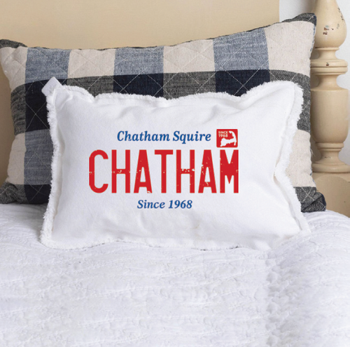 CHATHAM License Plate Pillow