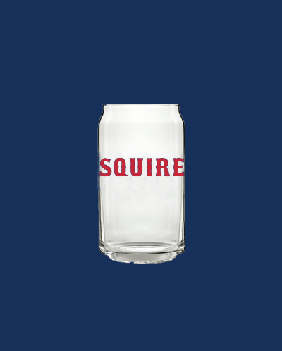 Squire Baseball Beer Can Glass