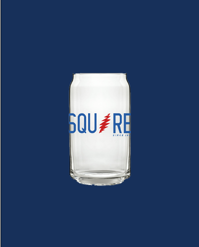 Squire Bolt Beer Can Glass