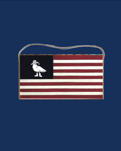 Salty Seagull Flag Twine Sign