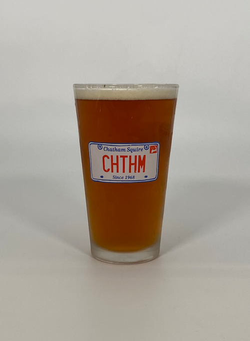 Chthm License Plate Pint Glass