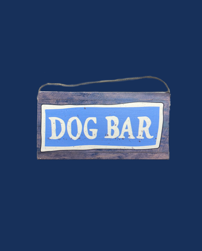 Dog Bar Twine Sign