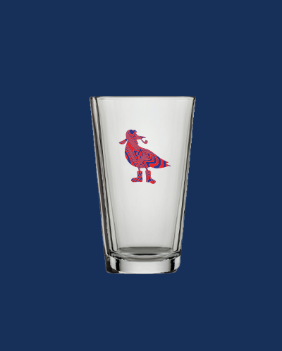 Groovie Seagull Silhouette Pint Glass