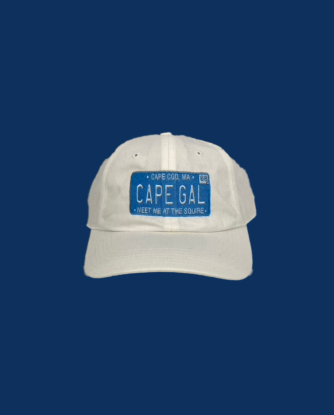 Cape Gal License Plate Baseball Cap