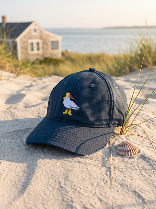 Salty Seagull Performance Hat Adult - Navy