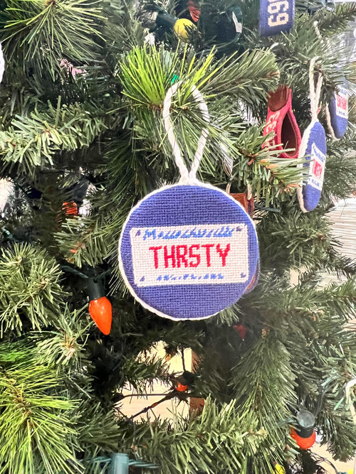 THRSTY License Plate Ornament