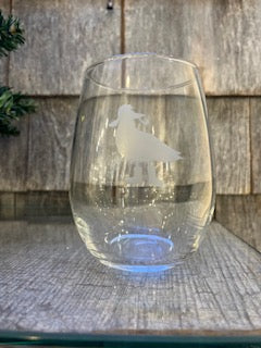 Salty Seagull Stemless Libby Wine Glass