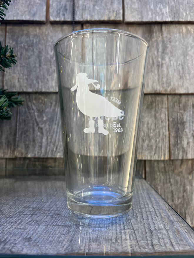 Seagull Silhouette Pint Glass
