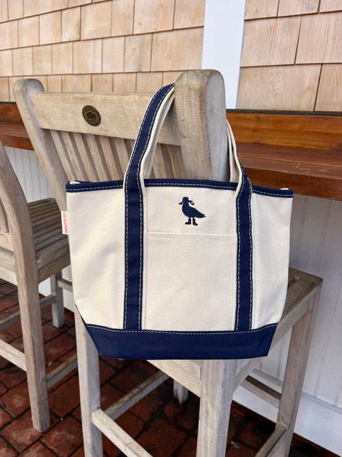 Seagull Silhouette Tote Bag - Small