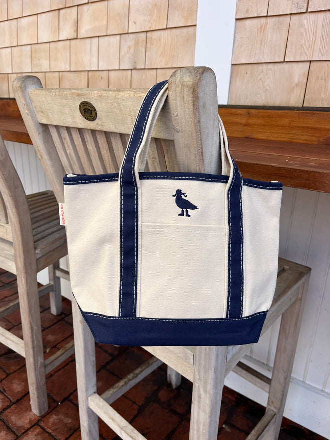 Seagull Silhouette Tote Bag - Small