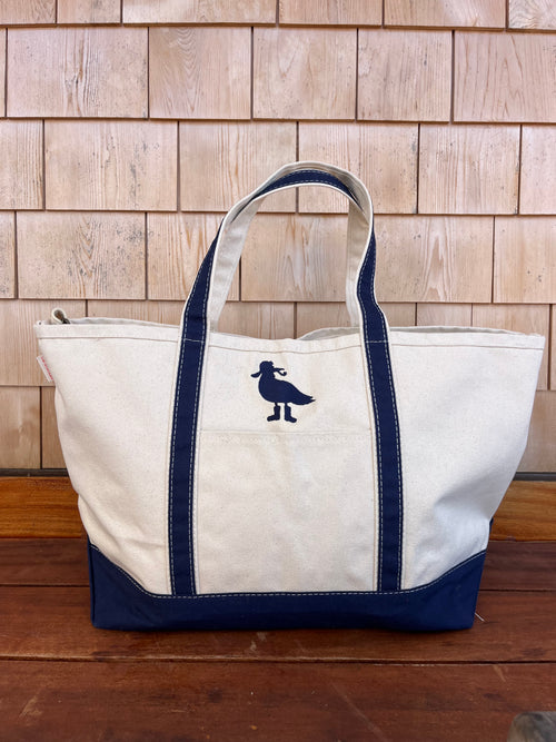 Seagull Silhouette Tote Bag - Large