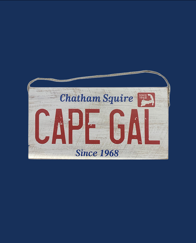 CAPE GAL License Plate Twine Sign