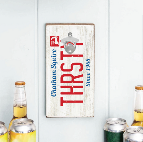 THRSTY License Plate Bottle Opener