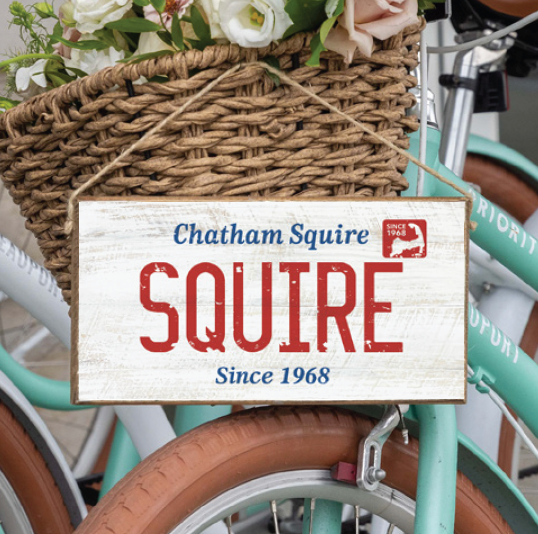 SQUIRE License Plate Twine Sign