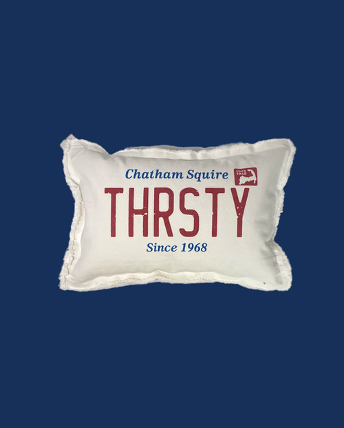 THRSTY License Plate Pillow