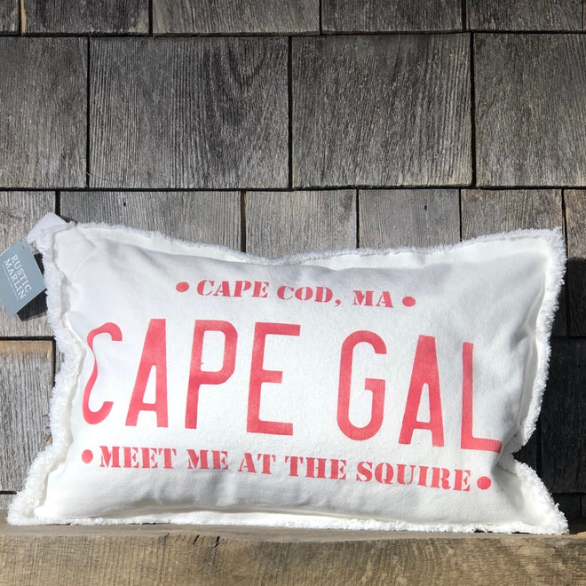 CAPEGAL License Plate Pillow