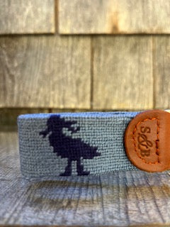 Seagull Silhouette Fob Monomoy Blue with Nautical Navy