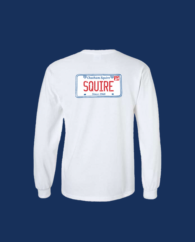 SQURIE License Plate Long Sleeve Tee